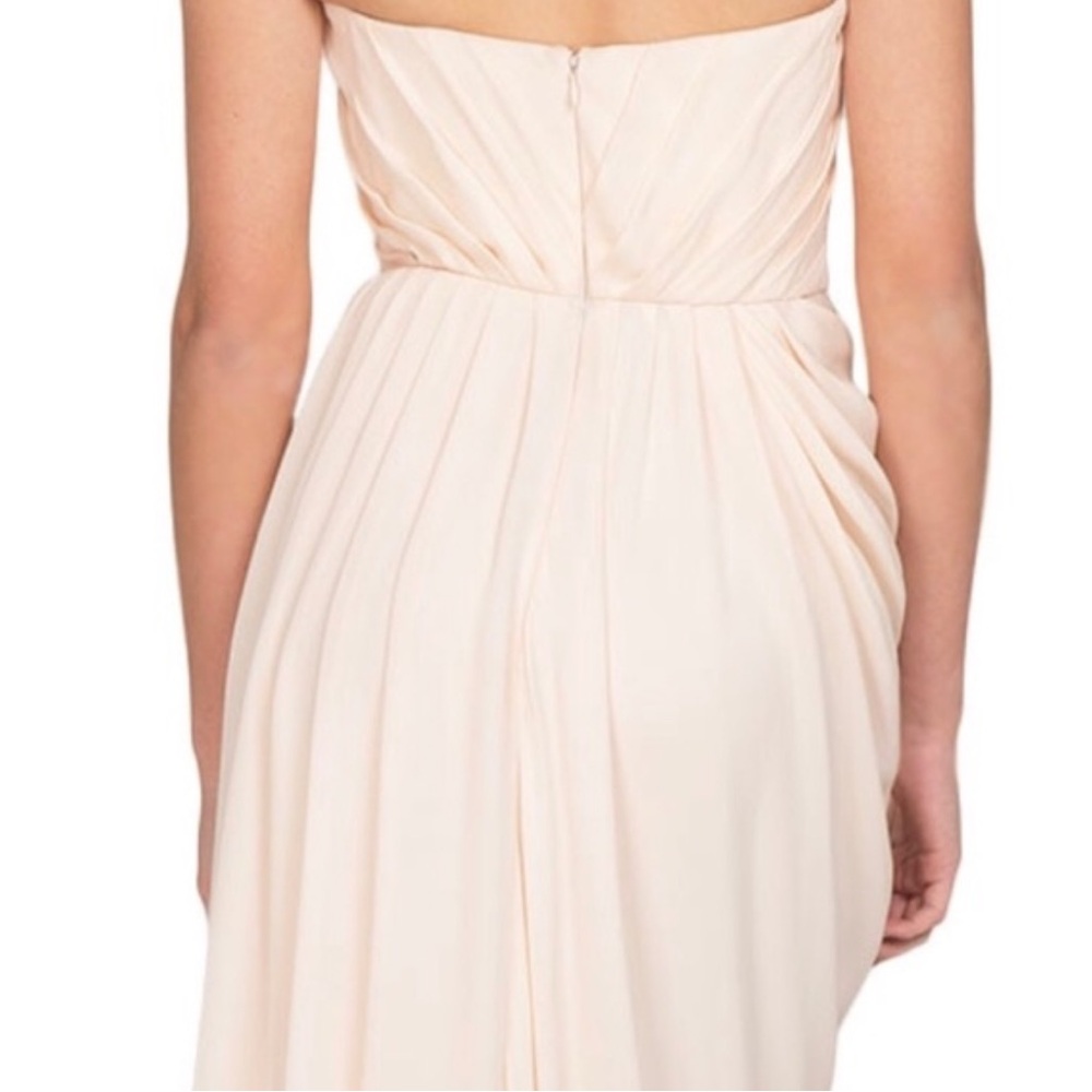 Badgley Mischka Strapless Cream Dress - Picture 3 of 7